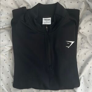 Gymshark Black Quarter-Zip Pullover